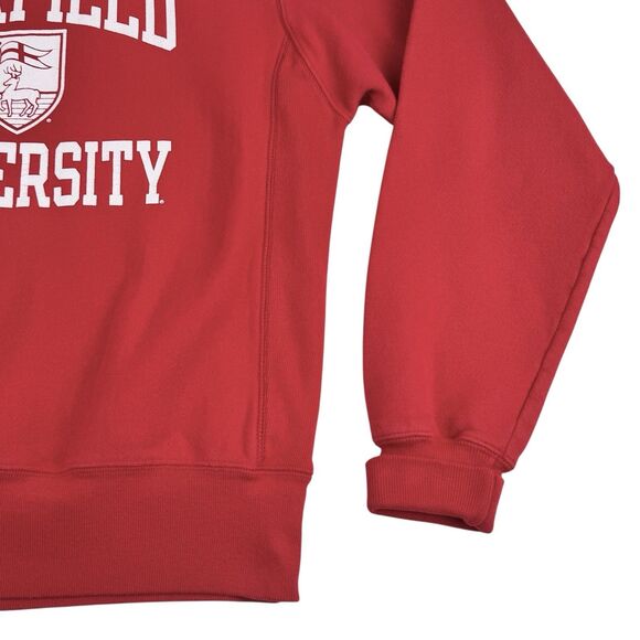 Fairfield University College Sweatshirt Sz S Red Crewneck Champion Reverse Weave - Picture 5 of 15